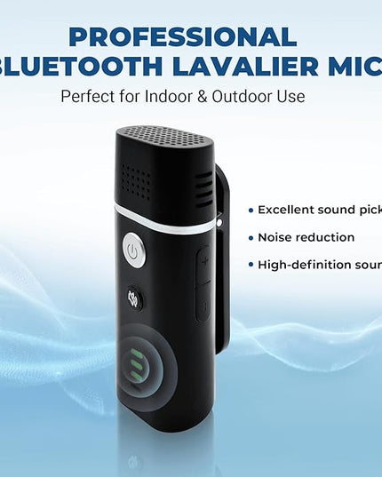 Wireless Voice Amplifier with Bluetooth Lavalier Microphone, Professional Noise Reduction Portable Microphone with Speaker, Mini Megaphone with Clip on/Lapel Mic for Teachers Classroom Tour Guide B006