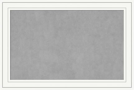 Amanti Art White Framed Magnetic Board 25x37 Large Vision Board for use with Magnets, 100% Metal Sheet to Display Items as Office Decor or for Home Organization in mudroom, Kitchen or Kids Room