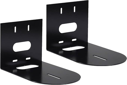 AEONS PTZ Camera Universal Wall Mounting Bracket | Sturdy Durable Compatible with Most Center Mount Cameras Hardware | AV Brackets Wall Mount Holder, Black, 2-Pack