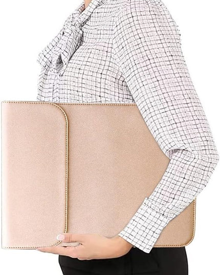 MOSISO Laptop Case 13 inch, 13 inch Laptop Sleeve Compatible with MacBook Air M4 M3 M2 M1 2025-2018 / Pro M2 M1 2025-2016, Faux Suede Leather Case with Small Bag, Rose Gold