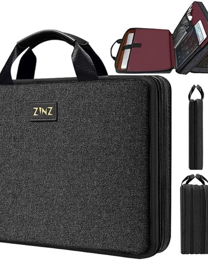ZINZ Slim Expandable Laptop Case 15.6 Inch Sleeve Upgraded Protective Durable Recycled Carrying Case Compatible with MacBook 15" & 16" and Most 15" 15.6" 16" Notebook,B01K01