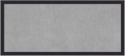 Amanti Art Black Framed Magnetic Board 23x51 Oversize Vision Board for use with Magnets, 100% Metal Sheet to Display Items as Office Decor or for Home Organization in mudroom, Kitchen or Kids Room