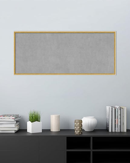 Amanti Art White Framed Magnetic Board 21x49 Oversize Vision Board for use with Magnets, 100% Metal Sheet to Display Items as Office Decor or for Home Organization in mudroom, Kitchen or Kids Room
