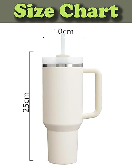 H&F Clicks Insulated Tumbler, Stainless Steel Tumbler with Leakproof Lid for Water, Coffee or Iced Tea. Cup Holder Compatible for Travel, BPA-Free Water Bottle, Vacuum Insulated Tumbler.