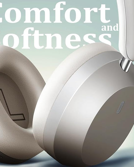 Wentronic Y04 Bluetooth Headphones Active Noise Cancelling Wireless Over Ear Headphones 48 Hours Playtime High Sound Quality Foldable Headphones with Soft Ear Cushion for Travel - Starlight