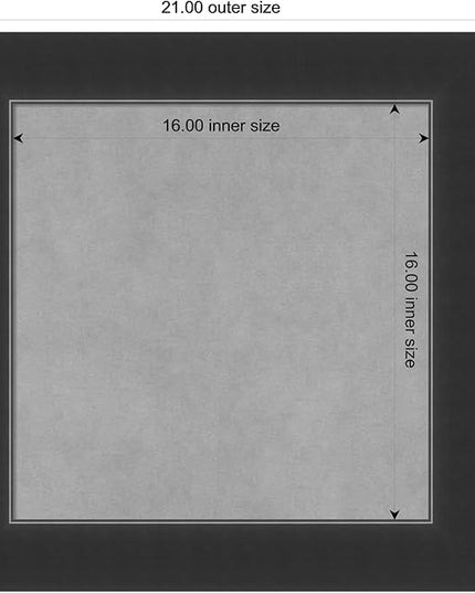 Amanti Art Black Framed Magnetic Board 21x21 Small Vision Board for use with Magnets, 100% Metal Sheet to Display Items as Office Decor or for Home Organization in mudroom, Kitchen or Kids Room