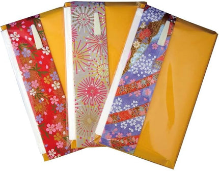 Mino Washi Japanese Toraditional Kaishi Ppaper 30 sheets of Plain Kaishi Paper in Japanese Colorful Yuzen Paper Poach with Sweet Pick [Yellow], 5.7 x 6.9 inches(145 x 175 mm)