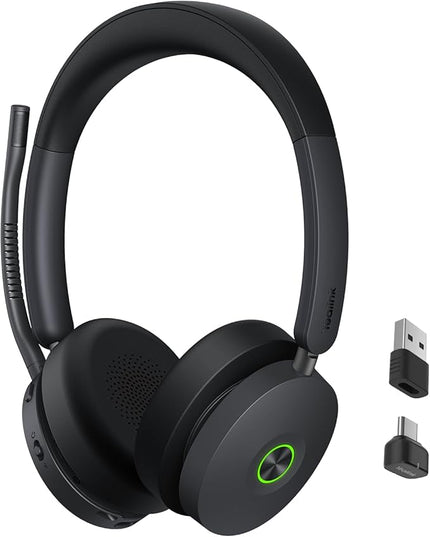 Yealink BH74 ANC Wireless Bluetooth Headset with Mic for Work, 6-mics Hybrid ANC Tech, Microsoft Teams Premium Open Ofﬁce Certified Headsets, up to 32h Talking Battery Life, Zoom Certified