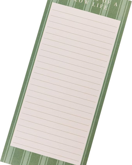 Graphique Cottage Stripe Magnetic Notepad, 100 Tear-Away Sheets for Grocery, Shopping & To-Do Lists, Writing Pad for Fridge, Kitchen, Office