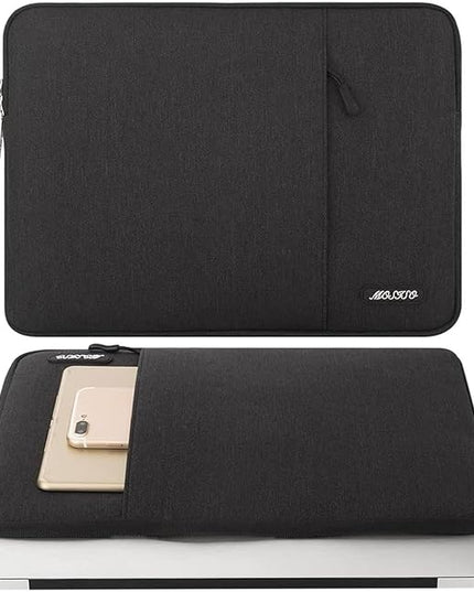 MOSISO Laptop Case 18.5 inch, 18-18.5 inch Laptop Sleeve Compatible with ASUS Gaming Monitor HP Dell Lenovo Notebook, Polyester Vertical Computer Sleeve Bag with Pocket, Black