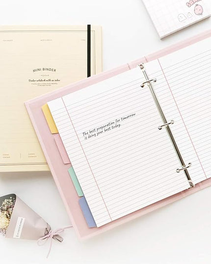 (3-Pack) A5 Filler Paper, 3 Hole Planner Refills, Organizer, Loose-leaf Binder Paper, Total 300 Sheets/600 Pages, Lined, 100gsm, White, 5.8 x 8.2 Inch, 3 Hole Filler Paper, Mini Binder Refill Inserts