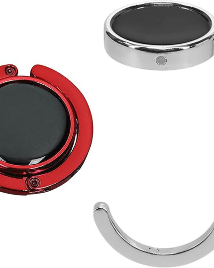 kwmobile Purse Hanger for Table (Set of 2) - Purse Hook for Table - Folding Handbag Hanger - Portable Bag Holder