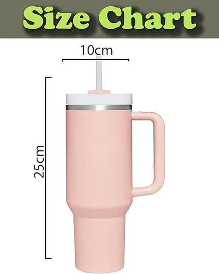 H&F Clicks Insulated Tumbler, Stainless Steel Tumbler with Leakproof Lid for Water, Coffee or Iced Tea. Cup Holder Compatible for Travel, BPA-Free Water Bottle, Vacuum Insulated Tumbler.