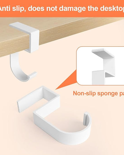 2PCS Purse Hanger for Table - Heavy Duty Purse Hook Holds Your Bags Firmly Alloy Materials Purse Holder Ideal for Desks and Dining Tables
