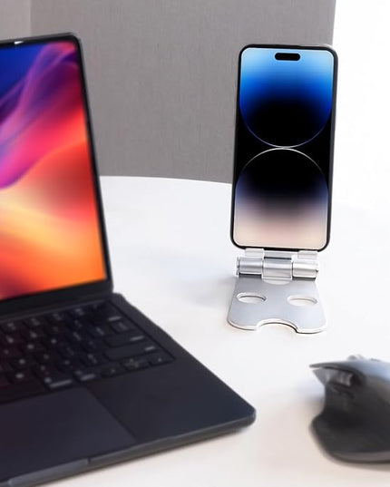 Kado Aluminum Alloy Tablet Stand for Portable Monitor, Foldable iPad Stand Holder Adjustable, Computer Office Desk Accessories for Kindle, Switch, iPad Pro/Air/Mini, iPhone Pro/Max/Plus