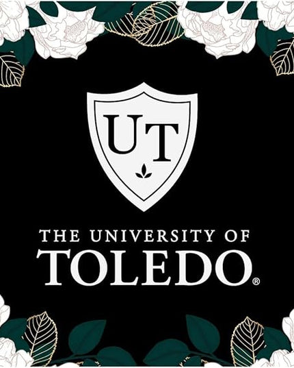 Mouse Pad, Fabric, University of Toledo Standard/Floral White