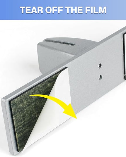 4 Packs Sneeze Guard Clamp Bracket, Sneeze Guard Shield Base for Countertop, Stick On Heavy Duty Aluminum Partition Guard Clip, Panel Support Clamp Stand for Clear Acrylic Desktop Counter Reception