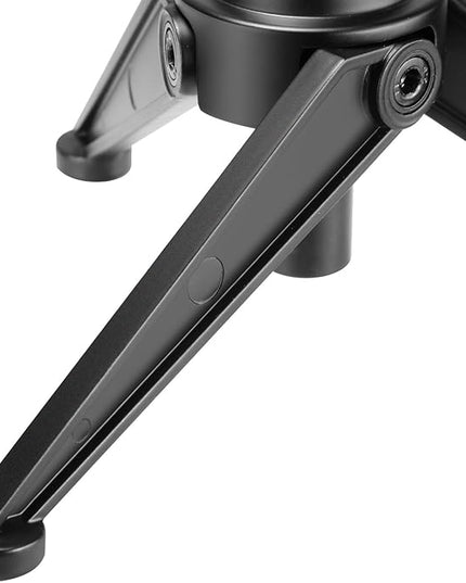 Neewer Foldable Iron Mini Desktop Microphone Tripod Stand, Adjustable Height 4.9-7.5 inches/12.5-19 centimeters for Lectures, Podcasts, Online Chat, Meeting, Screencasts and More (NW-050)