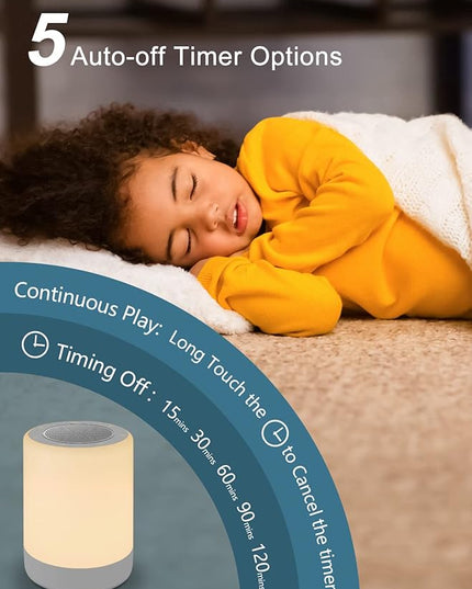 YYDSKIT Sound Machine,White Noise Machine for Baby with Night Light, 32 High Fidelity Sounds,Plug in,5 Timers & Memory Feature, Noise Machine for Baby Kids Adults,Home