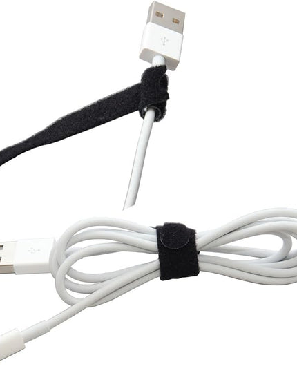 Reusable Cable Ties 1/2" x 8" for Cable Management and Organizing Cords - 30 Pack Bundled with 2 Bonus Cinch Straps (Green)