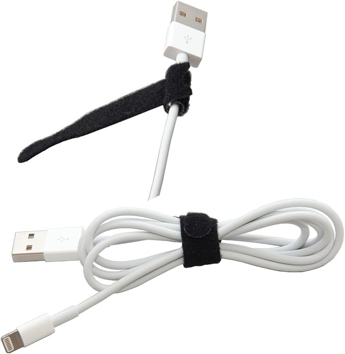 Reusable Cable Ties 1/2" x 8" for Cable Management and Organizing Cords - 30 Pack Bundled with 2 Bonus Cinch Straps (Purple)