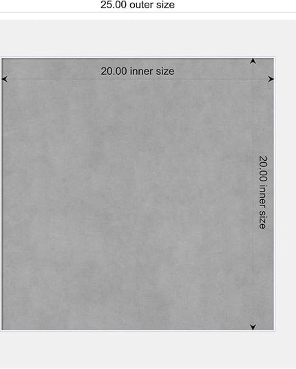 Amanti Art White Framed Magnetic Board 25x25 Medium Vision Board for use with Magnets, 100% Metal Sheet to Display Items as Office Decor or for Home Organization in mudroom, Kitchen or Kids Room