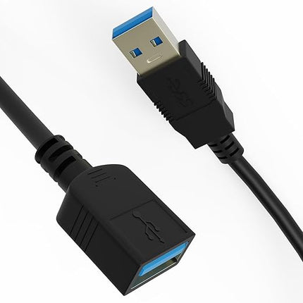 5ft USB 3.0 Extension Cable, USB Male to Female Extension Cord, 5Gbps Data Transfer and Charging Extension USB Cable for Keyboard, Mouse, Xbox, Flash Drive, Printer, Game Console,and More