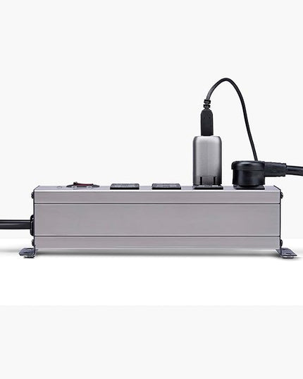 StarTech.com Flat Plug 8-Outlet Heavy Duty Industrial Power Strip 125V/15A with Surge Protector, EMI/RFI Isolation, Mountable PDU, 12ft/3.6m Extension Power Cord, NEMA 5-15P/R, TAA
