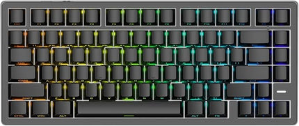 Mars75 Wired Magnetic Switch Keyboard, 75% Layout,0.001MM RT Accuracy, 8KHZ Polling Rate/Latency As 0.125MS/256KHZ Single Key Scan Rate/ARGB，Hot Swappable Gaming Keyboard(Black)