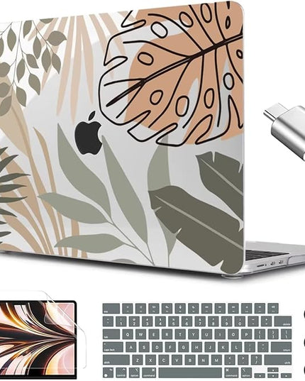 CISSOOK Compatible with MacBook Air 13.6 inch Case 2025 2024 2022 Release A3240 A3113 A2681, Tropical Hard Shell Case with Keyboard Cover for MacBook Air 13 inch M2 M3 M4 Chip