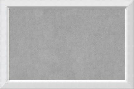 Amanti Art White Framed Magnetic Board 24x36 Large Vision Board for use with Magnets, 100% Metal Sheet to Display Items as Office Decor or for Home Organization in mudroom, Kitchen or Kids Room