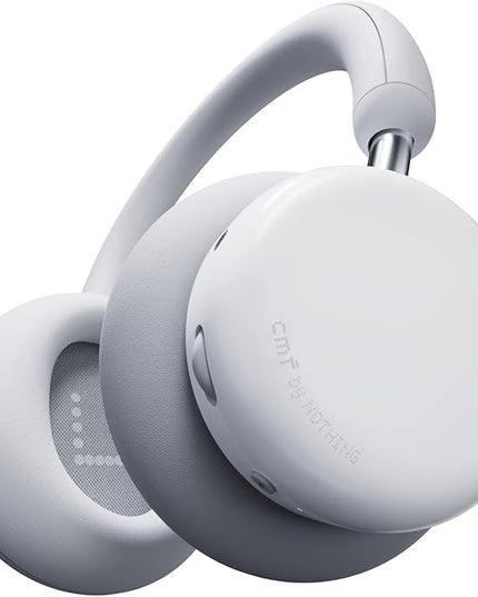 CMF by Nothing Headphone Pro Active Noise Canceling Wireless Headphones Bluetooth 5.4 Over The Ear Headset, 50H ANC Playtime, Bass&Treble Slider, Custom EQ&Spatial Audio, Hi-Res LDAC, Light Grey