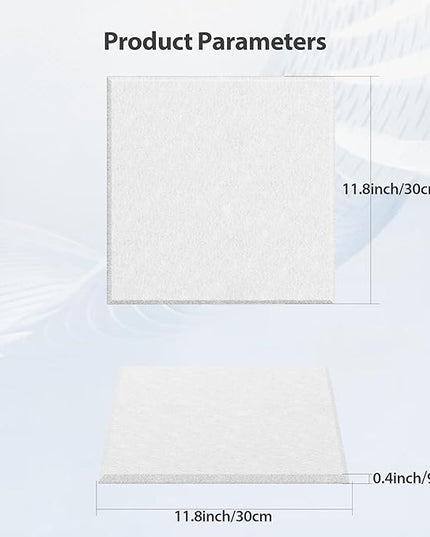 12 Pack Acoustic Panels Self Adhesive Sound Proof Foam, High Density Sound Acoustic Panel, 12X12X0.4 Inch Square Panels in Home, Office, Reccording Room, Studio,and more(Snow White)