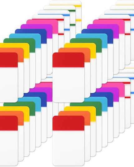 1 Inch Tabs for Notebooks, 960 Pieces Sticky Note Tabs File Index Tabs for Books, Binders, Papers, Documents, File Folders (48 Sets 12 Colors)