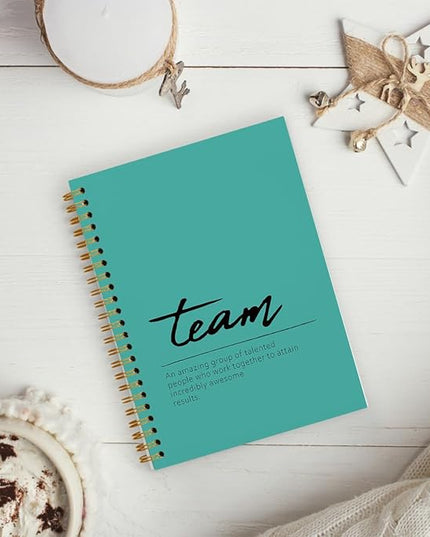 hold fizz Green Meeting Notebook for Work, Employee Appreciation Gifts, Team Gifts for Employees, Thank You Gifts for Women Men Leader Boss Mentor Manager Coworkers Going Away Retirement, 5.5"x8.3"