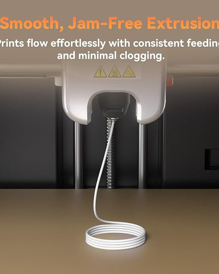 FLASHFORGE PLA Filament 1.75mm +/- 0.02mm, Matte White 3D Printer Filament 1kg (2.2lbs) Spool, Excellent Printing Performance, Easy to Use for Most FDM 3D Printers