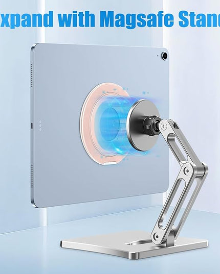 Universal Tablet Mount Holder Stand - 360 Rotating Desktop Tablet Magnetic Ring Holder Handle Grip Bracket Compatible for iPad Pro, Air, Mini, Galaxy, Fire, Kindle, All 6-13" Divice Accessories