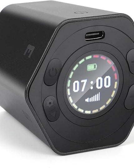 Pomodoro Productivity Timer Cube, Flip Clock, Pause & Resume, Magnetic Adjustable Sound Alert, for Working Studying Office Task, 3/5/10/15/30min & Custom Countdown (Gray)