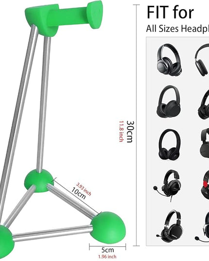 Headphone Stand, Desktop Headset Holder, Desk Earphone Stand, Gaming Headsets, for SteelSeries/Logitech/HyperX/Sony/Beats/Sennheiser/Anker/Xbox, and All Headphones.(Red) (Green)