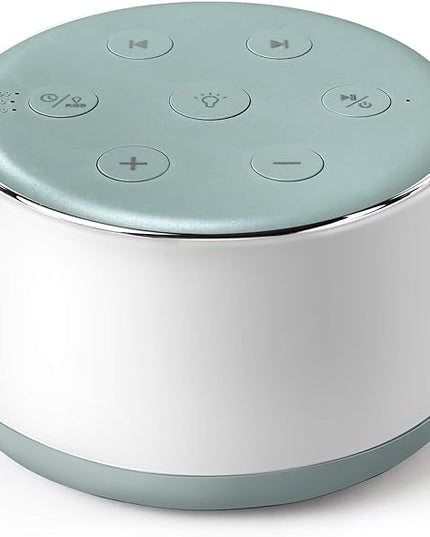 FamiSym White Noise Sound Machine Baby for Sleeping with Night Light – 34 Soothing Sounds, Rechargeable White Noise Machine for Kids Adults Sleep, Portable Lullaby Machine Baby Soother (Slate)