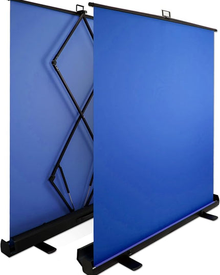 KHOMO Gear 62-Inch Blue Screen Backdrop – Collapsible & Portable Chromakey Background for Streaming, Video Calls, Photography, Zoom & Gaming – Wrinkle-Resistant, High-Density Fabric, Easy Setup
