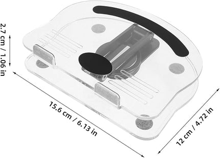 Adjustable Acrylic Folding Tablet Stand 360° Rotatable Holder for Tablets and Phones, Desktop Laptop Mount for Artists and Office Use, Black