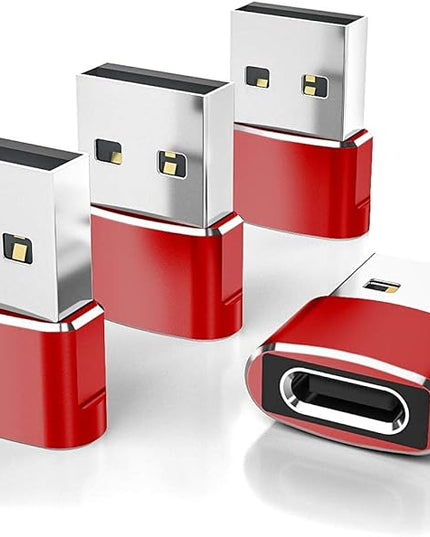 Elebase for Airpods Pro 3 Adapter,USB to USB C Adaptor 4Pack,USBC Female to A Male Cable Connecter for Apple Watch Ultra iWatch 11 10 9 8 7 SE 2,Airpods 4,iPad 8th 9th 10th Air 5th Mini 6th Generation