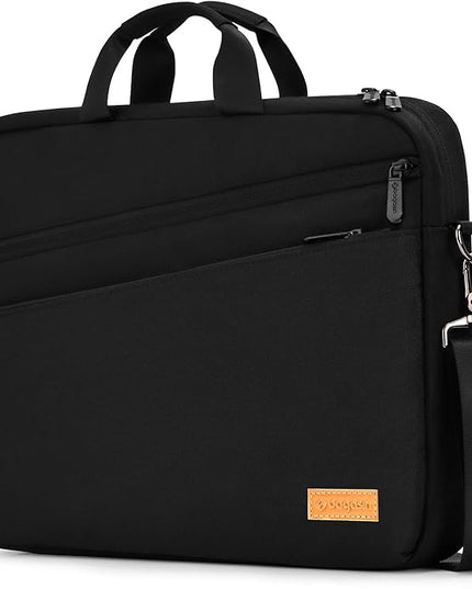15 15.6 16 17 17.3 inch Laptop Computer PC Shoulder Bag Carrying Case, Water-Repellent Briefcase