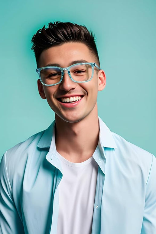 VISOONE Blue Light Blocking Glasses Square with Anti Computer Glare for Gaming Women and Men MONTANA