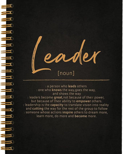 OXW Thank You Gifts for Leader, Meeting Notebook for Work, Appreciation Gift for Mentor Boss Manager, Office Supplies Leadership Gifts, Orange College Ruled Hardcover Spiral Notebook 5.5 x 8.3
