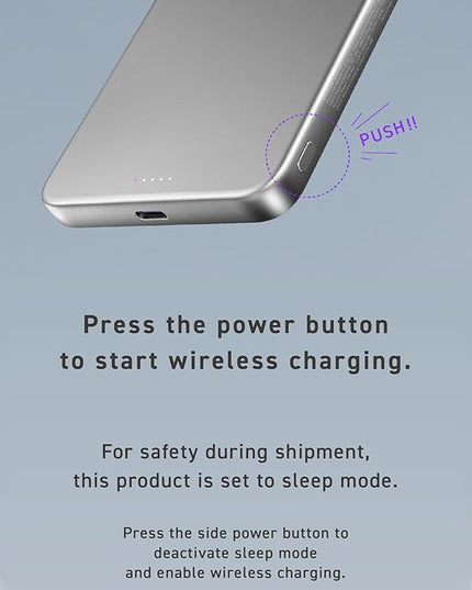 CIO Qi2 Magsafe Charger, 5000mAh Ultra-Slim Magnetic Wireless Charger iPhone, Magsafe Battery Pack, 15W Wireless + 20W USB-C PD iPhone Magnetic Fast SMARTCOBY Slim 5K (Silver, Safety Model)