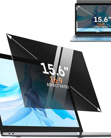 Yamaya Laptop Privacy Screen 15.6 Inch, Removable 16:9 Aspect Privacy Filter Screen Protector for 15.6 Inch Laptop, Privacy Screen Anti Peeping