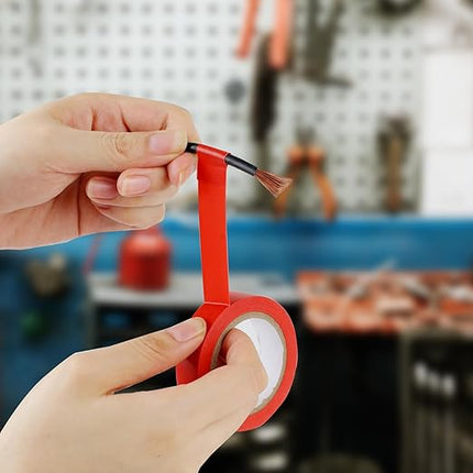 Romeda 9 Pack Electrical Tapes, Electrical Tape Water, Sun, and Oil Resistant, Electrical Tape is Suitable for Most Domestic, Commercial, and Industrial environments - Red