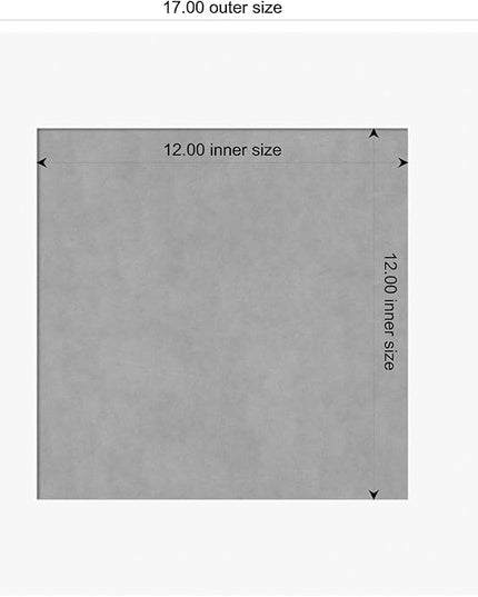 Amanti Art White Framed Magnetic Board 17x17 X-Small Vision Board for use with Magnets, 100% Metal Sheet to Display Items as Office Decor or for Home Organization in mudroom, Kitchen or Kids Room